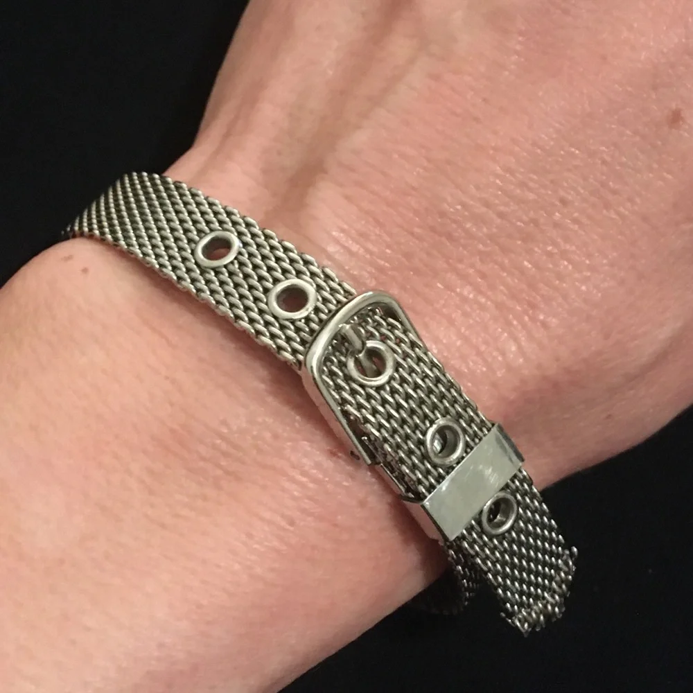Rumours Vintage Green Face Silver Tone Wrist Watch